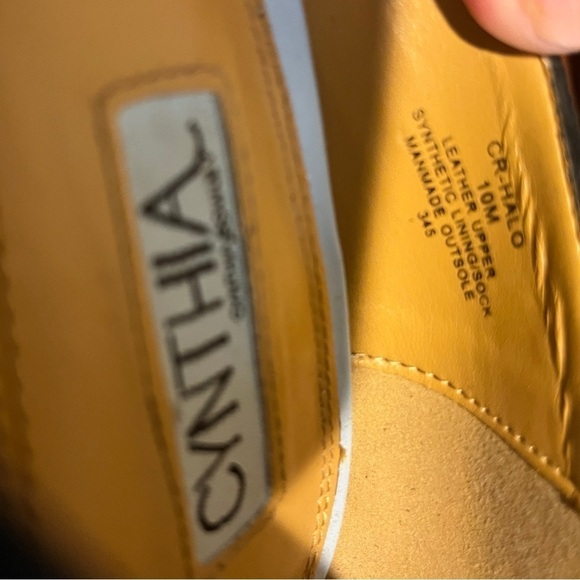 Cynthia Rowley Halo Black Suede Pumps w/ Gold Studded Embellishments Sz 10 - Picture 9 of 11